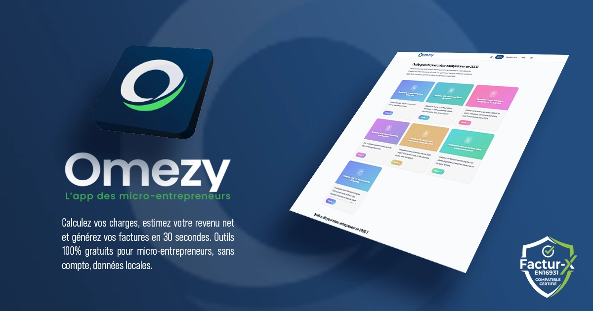 Omezy - Hub d'outils de gestion et facturation gratuits pour micro-entrepreneurs